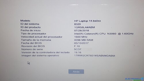 Más información sobre "HP 14-BS004LA  DA00P1MB6D0 REV-D  BIOS Y EC"