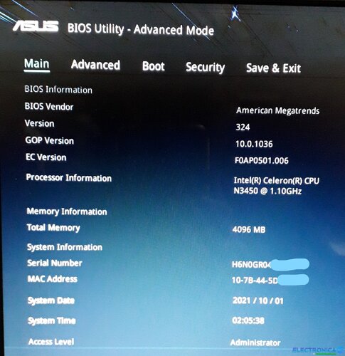 Más información sobre "ASUS X541N - X541NA - BIOS"