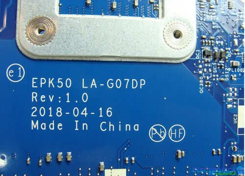 Más información sobre "HP 15t-DA0000 EPK50 LA-G07DP - BIOS Y EC"