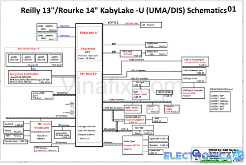 Más información sobre "HP ProBook 430 G5 - 440 G5 - DA0X8BMB6F0 - Esquema"