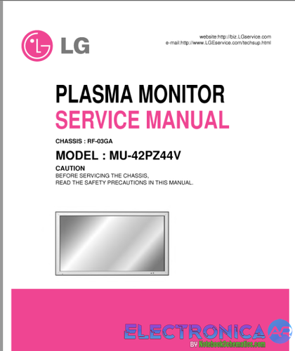 Más información sobre "PLASMA MONITOR LG MU-42PZ44V - RF-03GA"