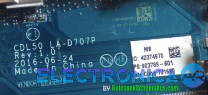 Más información sobre "HP 15-ay127ca CDL50 LA-D707 REV.1.0 UMA 7th Gen"