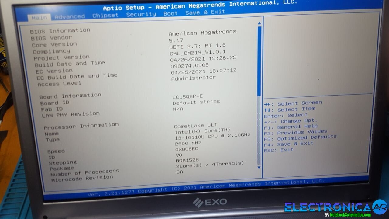 Bios Exo Smart XQ3C - Bios Dump EM_CM218_78B Rev 2.0