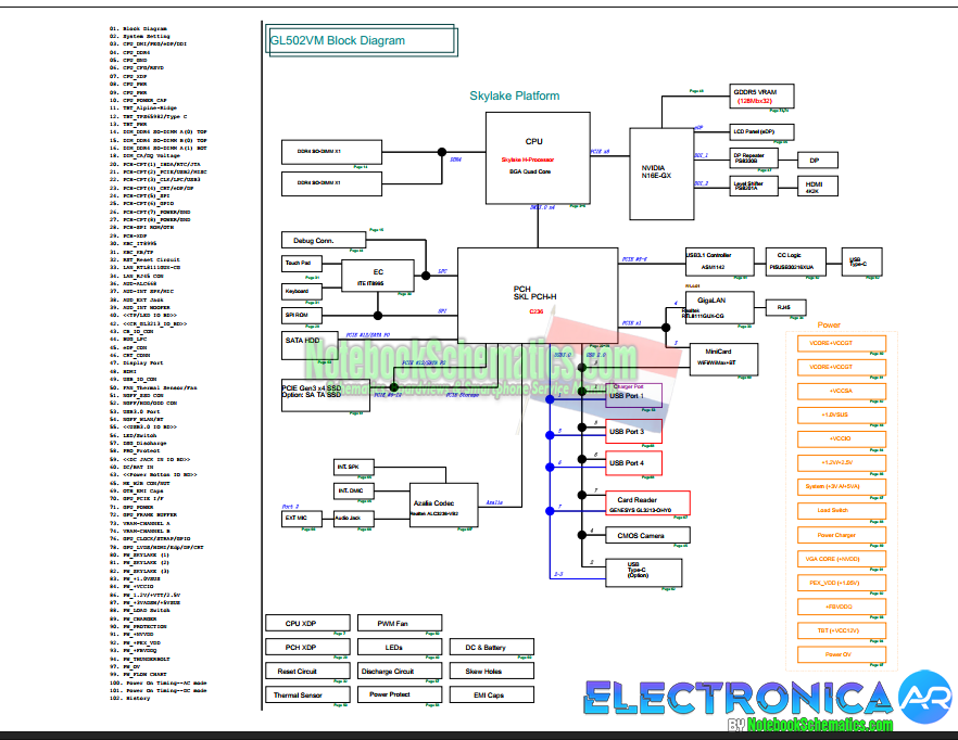 Esquemático ASUS GL502VM