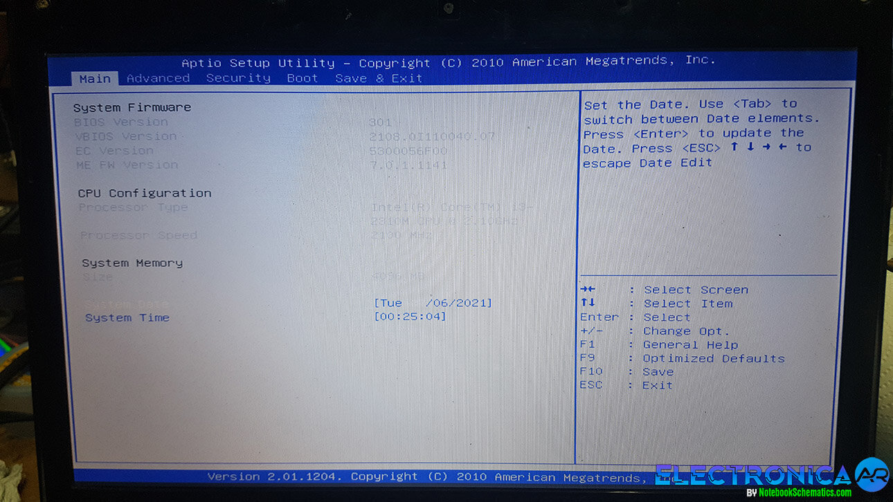 Bios Pegatron A24A Commodore A24 con Soporte para Windows 10