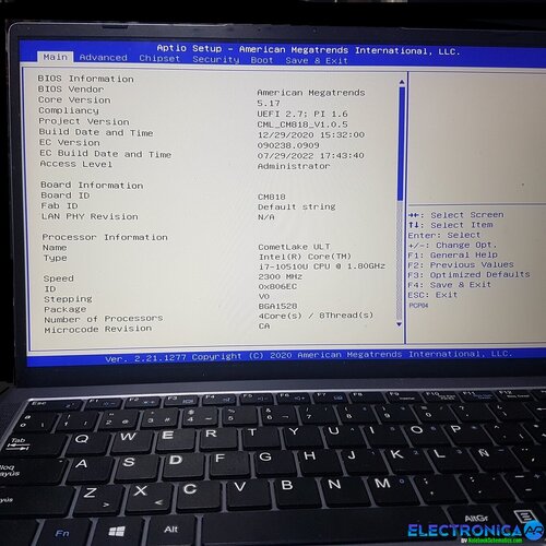 Más información sobre "NSX KAIROS I7 ULTRASLIM EM_CM818_96B_V2.0C BIOS"