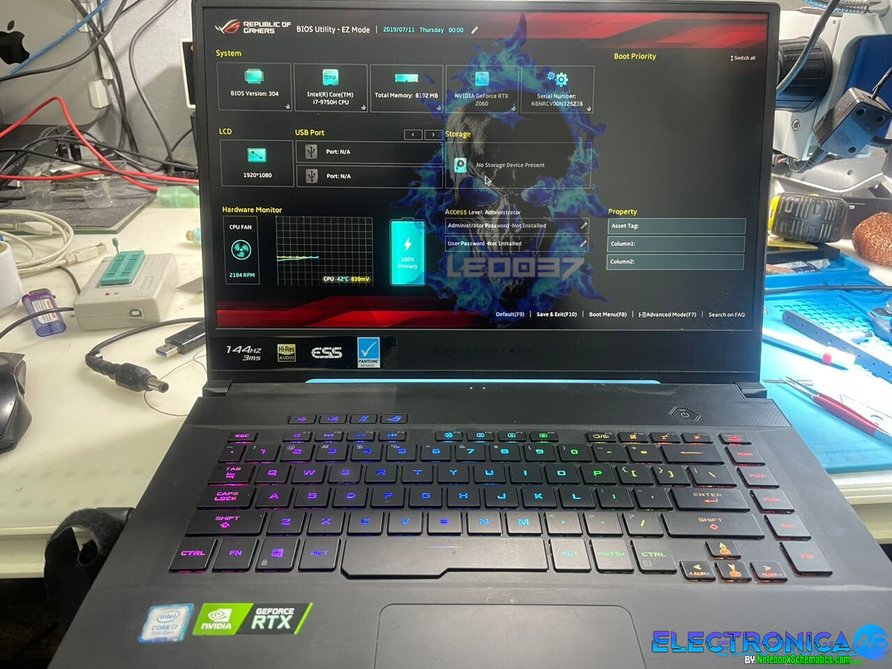 Rog Zephyrus GX502GW REV 2.0 (MODEL GU502G) (Bios Deshabilita la RAM onboard)