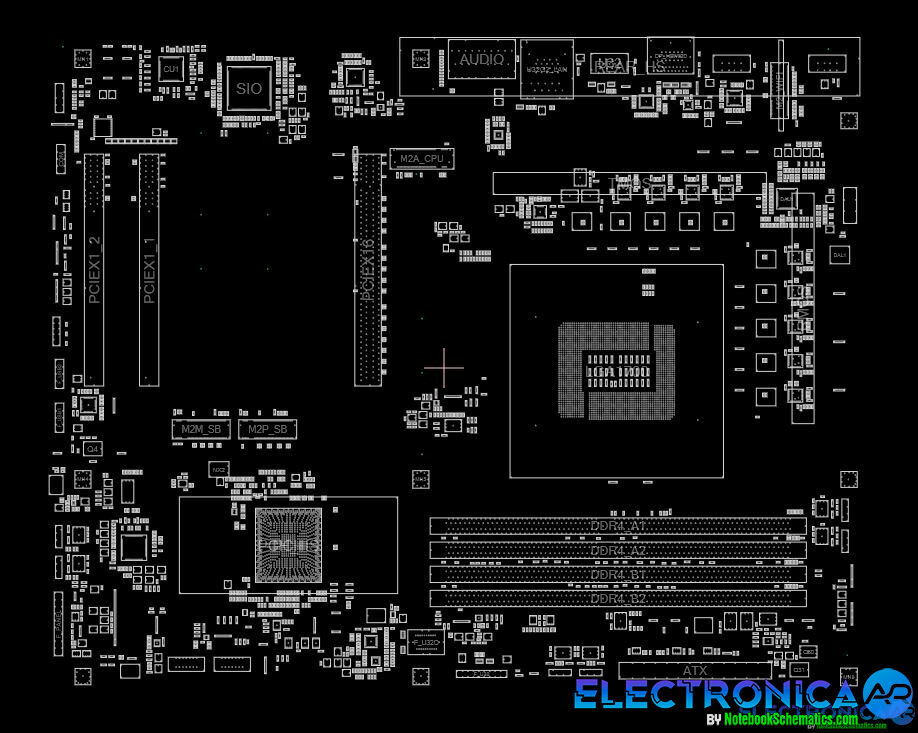 Gigabyte B660 GAMING X AX DDR4  BoardViewer