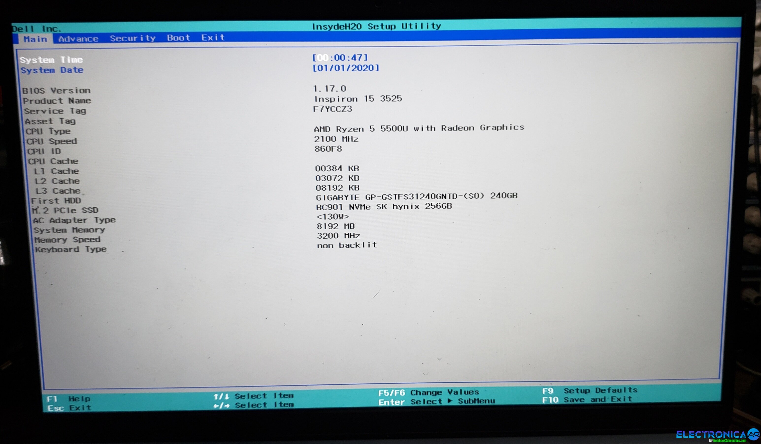 Dell Inspiron 15 3525 P112F UMA Compal HDL5D LA-L945P R2.0 (A00) BIOS