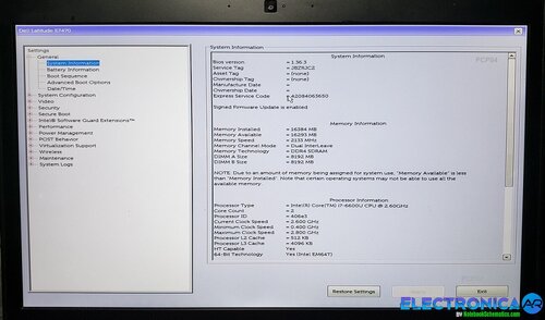 Más información sobre "Dell Latitude E7470 AAZ60 LA-C461P Rev 1.0 (A00) BIOS"