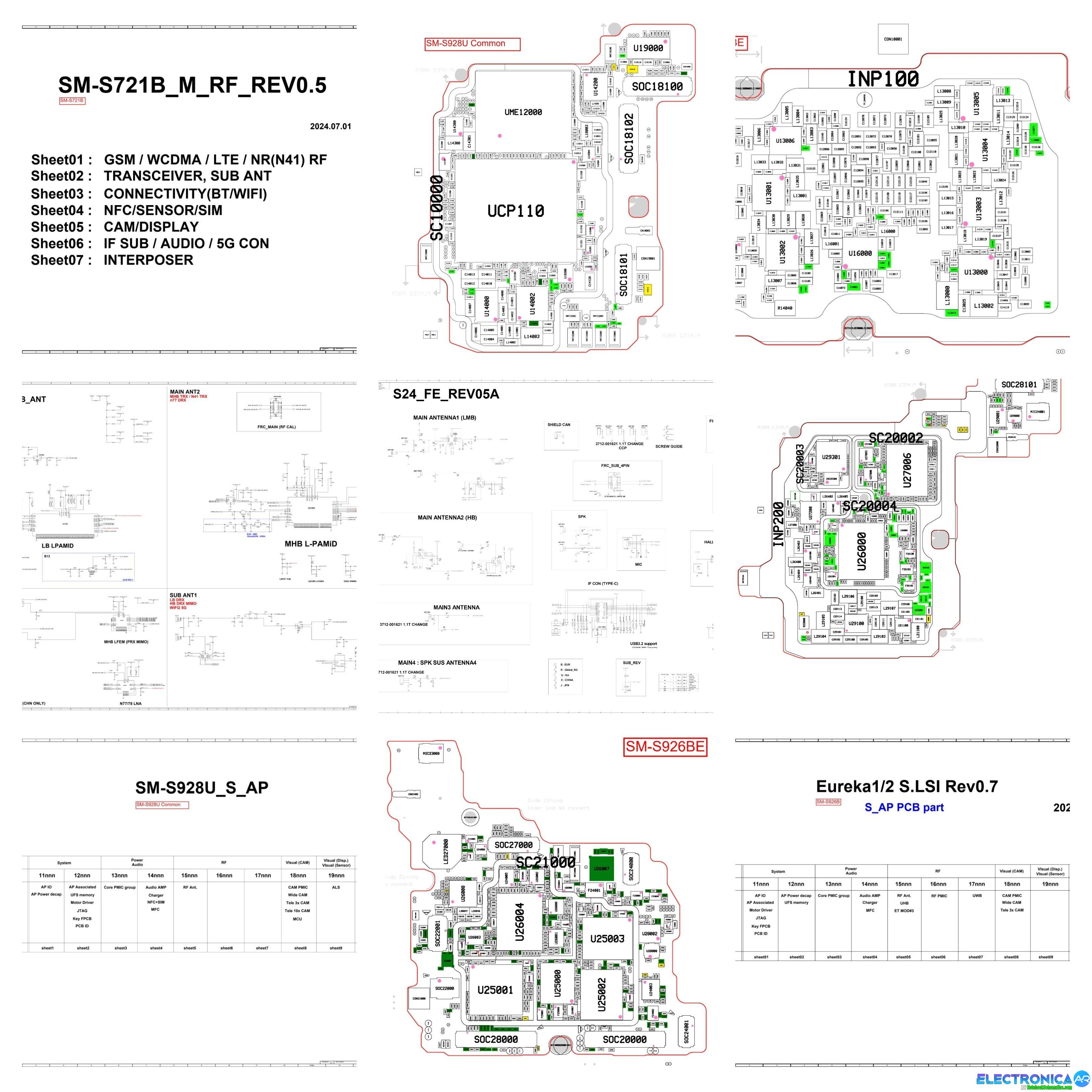 Samsung Galaxy Full Service Schematics MiniPack 2024