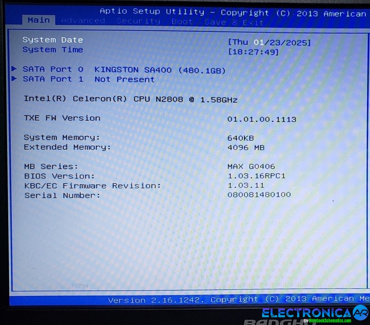 BANGHO MAX G0406 G04-I148 6-71-W54T0-D03 BIOS