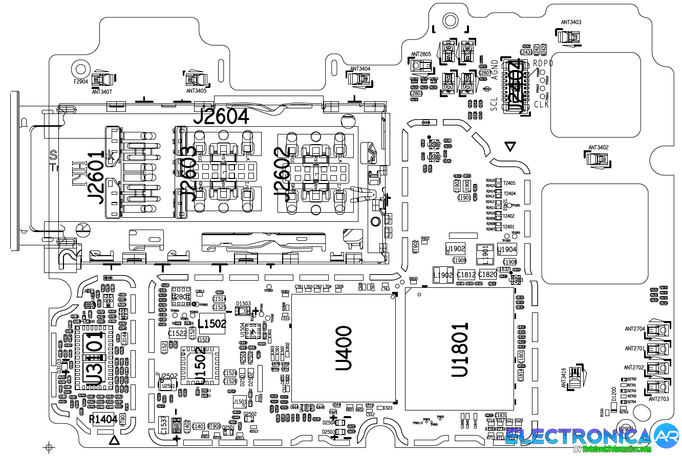 Samsung SM-A042FN Schematic & Silkscreen