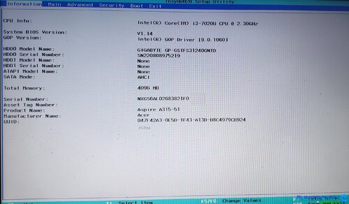 Más información sobre "ACER ASPIRE 3 A315-51 ZAV DA0ZAVMB8G0 Rev. G"