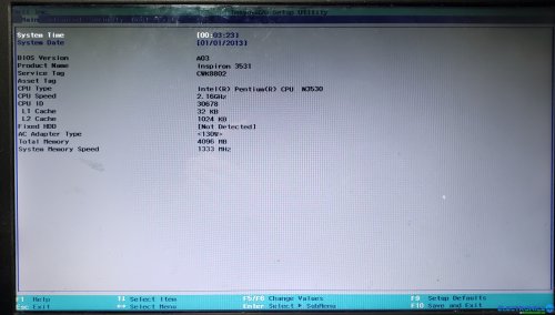 Más información sobre "Dell Inspiron 15 3531 ZWB00 LA-B481P - BIOS"
