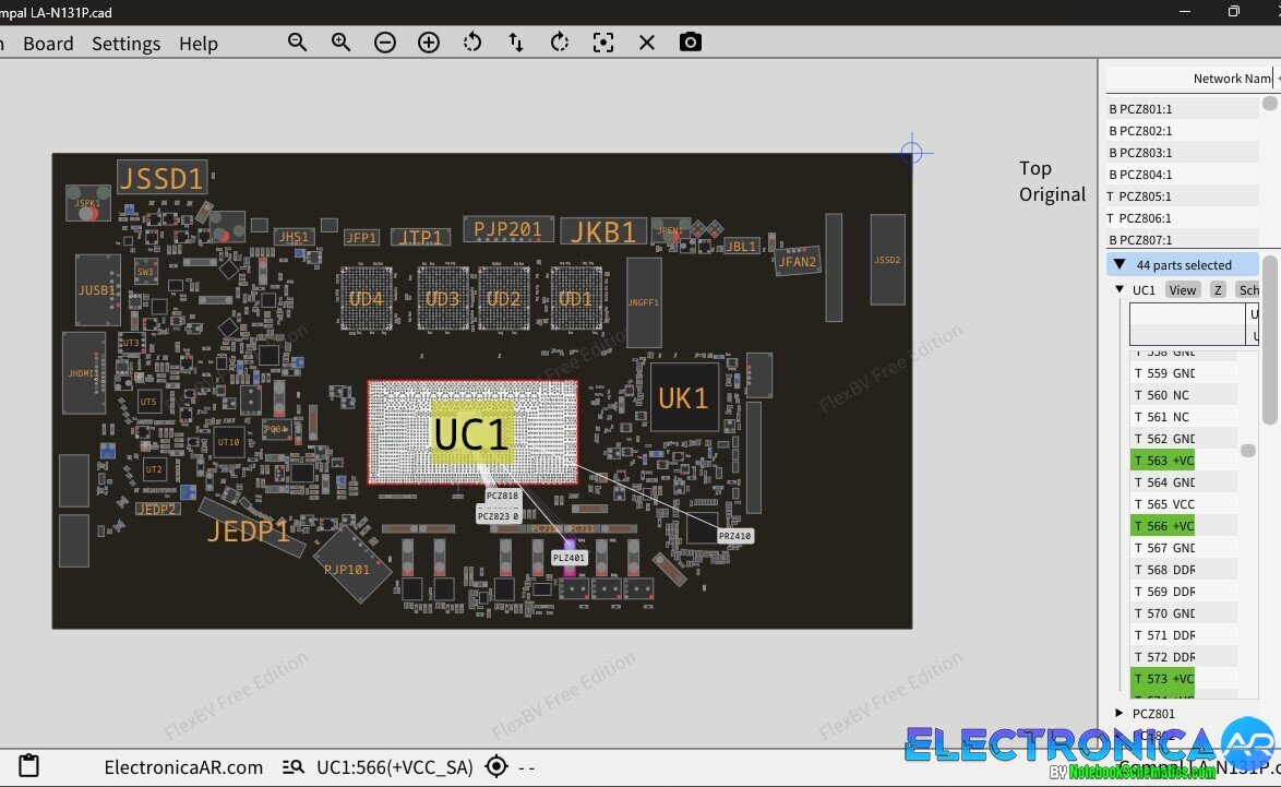 Acer Swift Go 14 SFG14 Boardview - Compal JH4SE LA-N131P Boardview