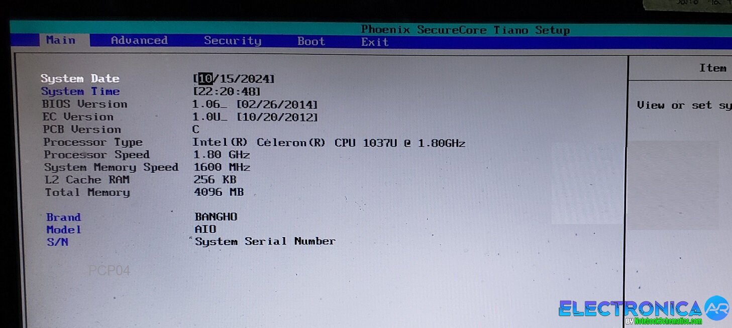BIOS BANGHO AIO SS83 MB NPB VER: C