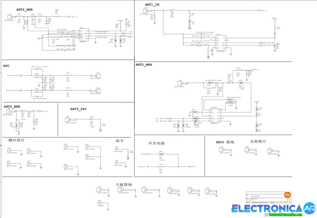 Poco X7 Pro 5G Schematic & Silkscreen - Poco X7 Pro 5G Esquematico