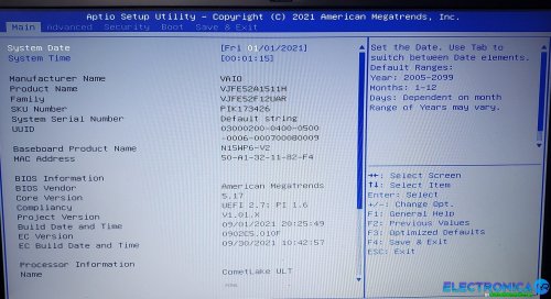 Más información sobre "BIOS VAIO FE15 VJFE52F12UAR"